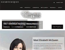 Tablet Screenshot of elizabethmcqueen.com